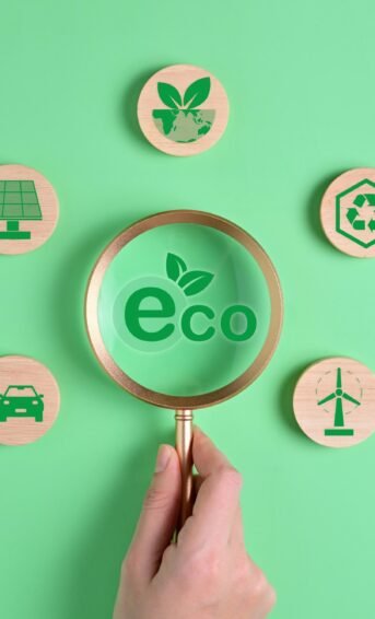 Eco system for green energy, Recycle reduce and reuse concept, Energy sources for renewable and
